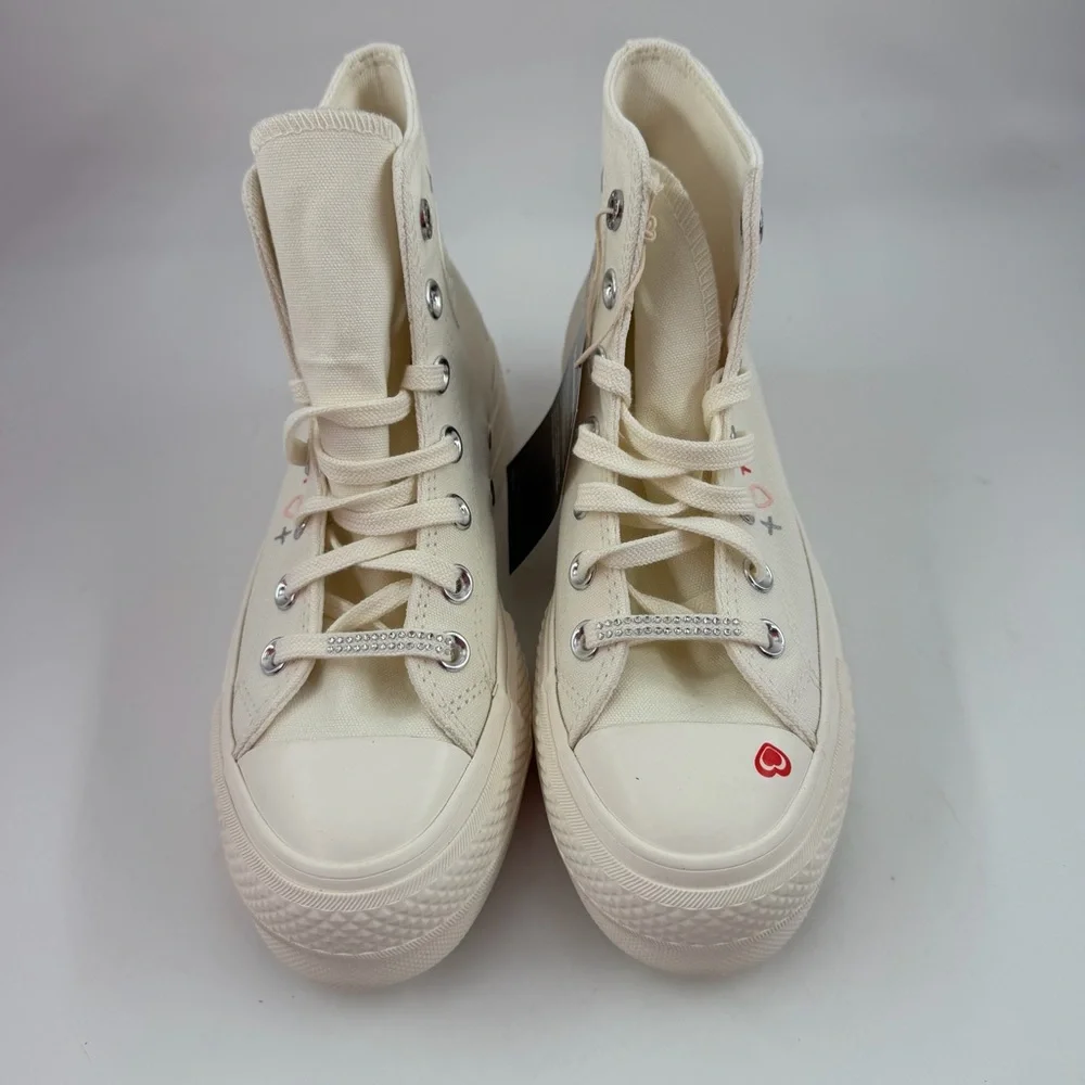 Converse Women’s CTAS Lift Egret Platform-5.5-Forever Dream Off White Shoes NEW!